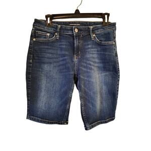 CALVIN KLEIN Women's Denim Shorts Jorts Knee Length Size- 6